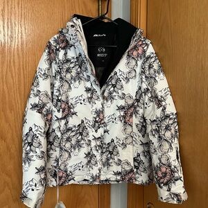 Black Hooded Jacket with Logo